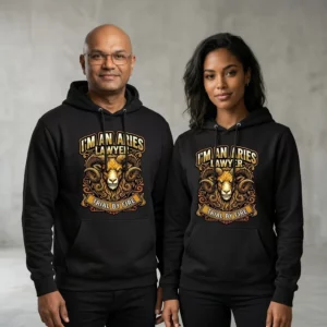 Aries Lawyer Hoodie Trial by Fire Zodiac Star Sign Gift Unisex UK