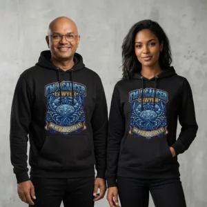 Cancer Lawyer Hoodie Here to Protect Zodiac Star Sign Gift Unisex UK