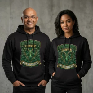 Capricorn Lawyer Hoodie Built on Precedent Unisex Gift UK